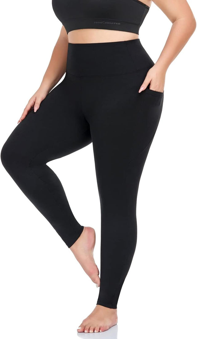 Plus-size pocket leggings, capri and full length — product photo 1