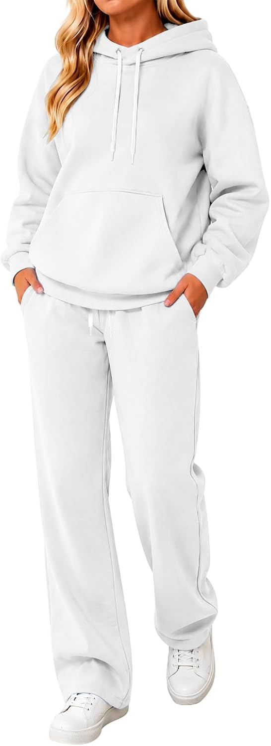 Hoodie and wide-leg sweatpants set — product photo 7