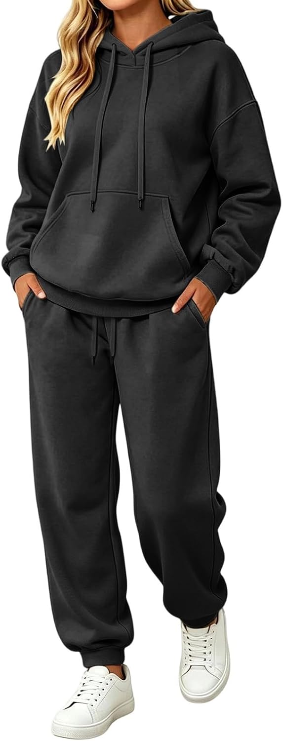 Oversized hoodie and sweatpants lounge set — product photo 11