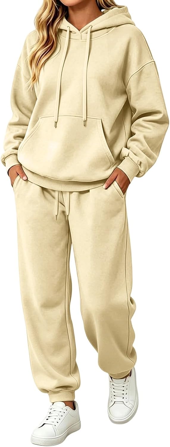 Oversized hoodie and sweatpants lounge set — product photo 10
