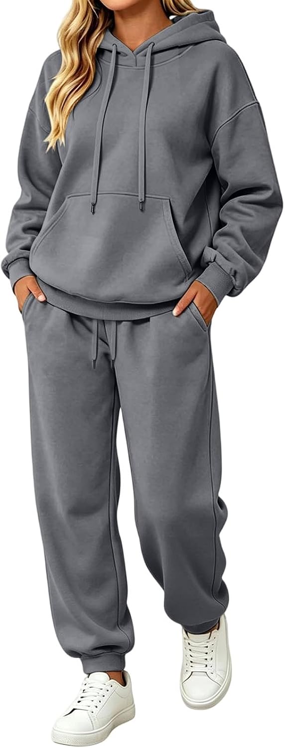Oversized hoodie and sweatpants lounge set — product photo 15
