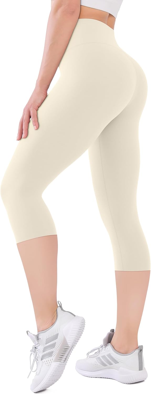 High-waisted soft leggings, capri and full length — product photo 4