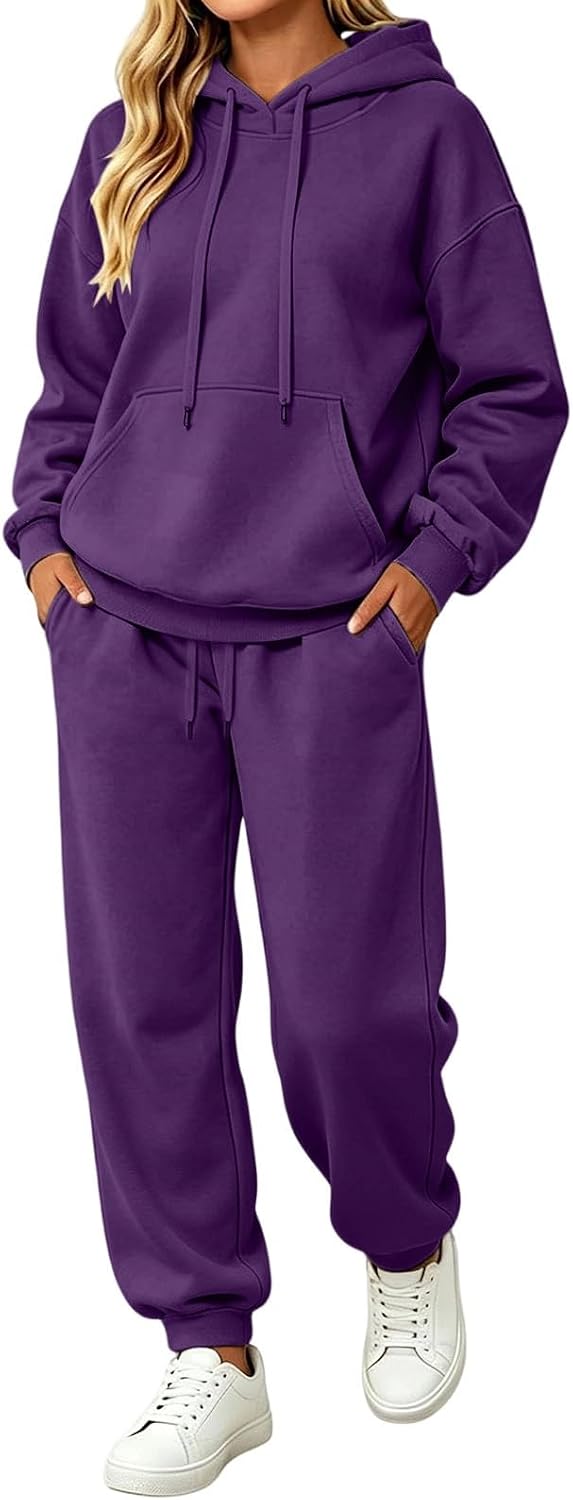 Oversized hoodie and sweatpants lounge set — product photo 8