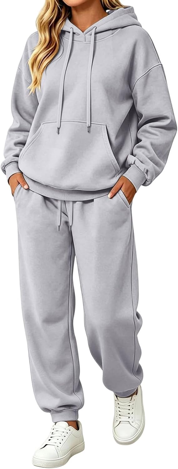 Oversized hoodie and sweatpants lounge set — product photo 3